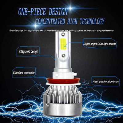 C6 Car LED Light Bulb 6500K 8000Lm Super Bright Headlight H4 H7 H11 H13