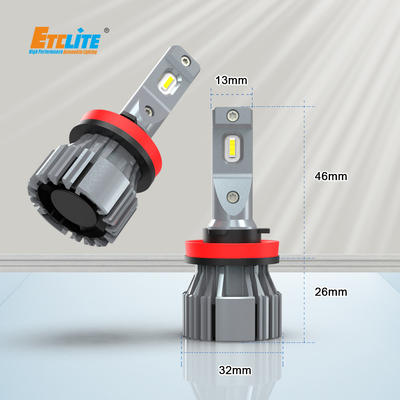 H11 Car LED Headlight Bulbs IP65 Waterproof 5000Lm 48W Power